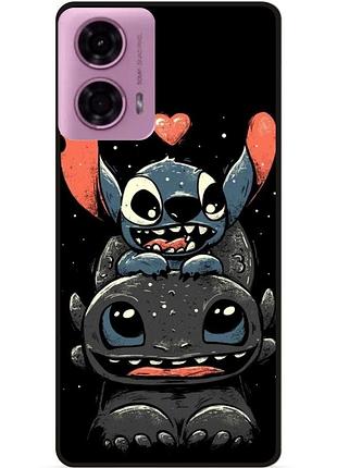 Силіконовий бампер чохол для motorola edge 50 fusion з малюнком stitch стіч
