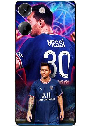 Силіконовий чохол бампер для xiaomi poco m7 pro з малюнком мессі псж messi