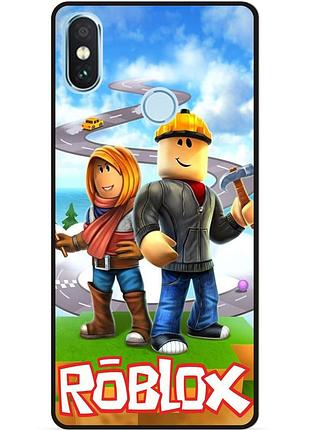Силиконовый чехол для xiaomi redmi note 5 с картинкой roblox роблокс