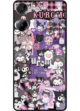Силіконовий бампер чохол для tecno camon 20 pro з малюнком kuromi куроми