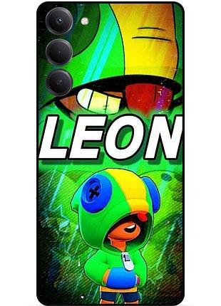 Силиконовый бампер чехол для xiaomi redmi 15 с рисунком леон бравл силовая лига leon brawl