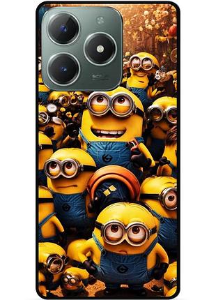 Силіконовий чохол бампер для infinix hot 40 pro (x6837) з малюнком міньйони minion