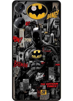 Силіконовий бампер чохол для xiaomi poco m7 pro з малюнком batman бэтмен