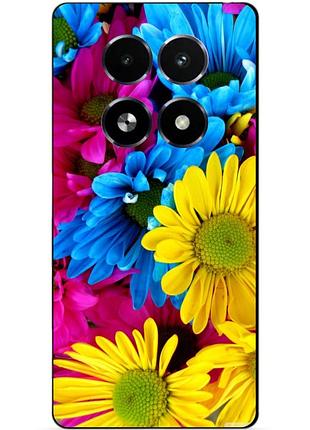 Силіконовий чохол бампер для tecno spark 30 pro з малюнком хризантеми квіти