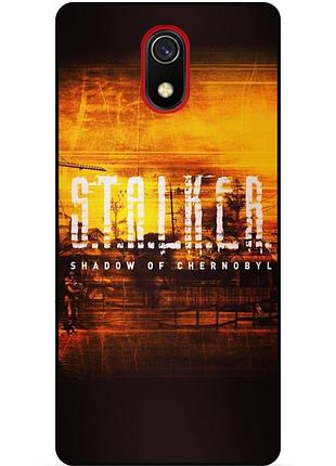 Чехол силиконовый бампер для samsung j6 j600 с рисунком stalker сталкер
