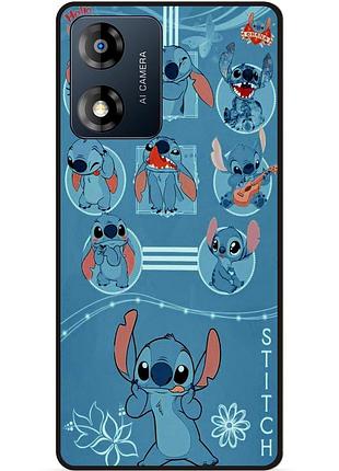 Силіконовий бампер чохол для motorola moto g04 з картинкою стіч stitch