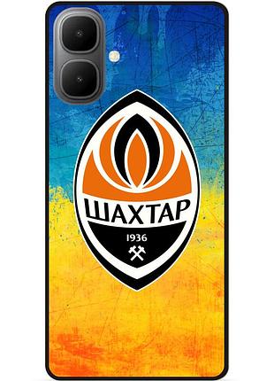 Силиконовый чехол бампер для infinix smart 10 с рисунком шахтер донецк
