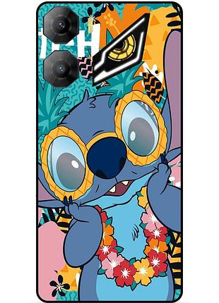 Силиконовый бампер чехол для zte nubia neo 3 5g с рисунком стич stitch