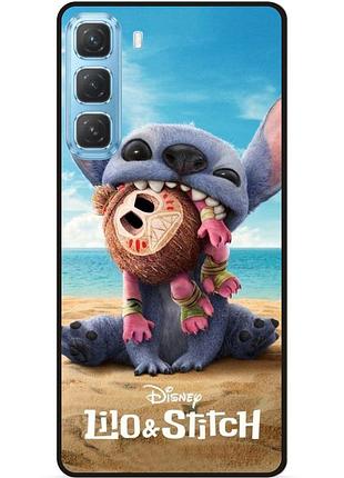 Силиконовый чехол бампер для infinix hot 60 pro (x6885) лило и стич stitch