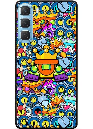 Силіконовий чохол бампер для infinix hot 60 pro plus (x6886) стікери бравл рико brawl