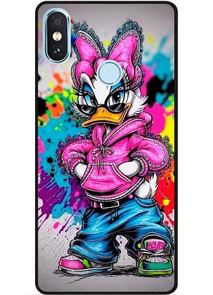 Силіконовий чохол бампер для xiaomi mi a2 lite lite з малюнком daisy duck дейзі дак, xiaomi mi a2 lite