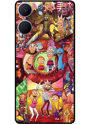 Силіконовий чохол бампер для oppo a5x з малюнком rick and morty рік і морті