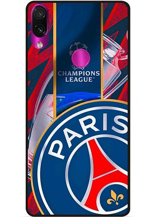 Чехол силиконовый бампер для huawei y6p с рисунком псж psg