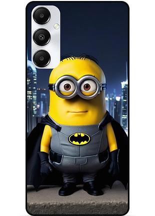 Чехол силиконовый бампер для samsung s25 plus с рисунком миньон бэтмен minion