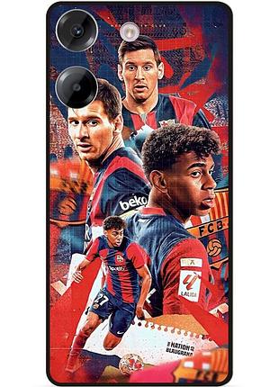 Чехол силиконовый бампер для tecno camon 20 pro с рисунком ламин ямаль lamine yamal messi