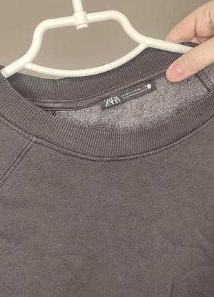 Свитшот zara серый