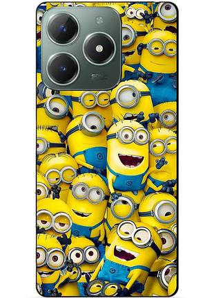 Силиконовый бампер чехол для infinix smart 8 (x6525) с рисунком миньоны minion