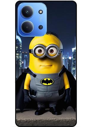 Силіконовий чохол бампер для xiaomi redmi 15c з малюнком міньйон бетмен minion