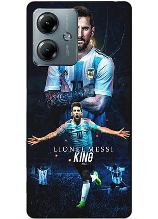 Силіконовий чохол бампер для motorola moto g14 з малюнком messi or мессі