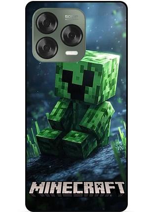 Силіконовий чохол бампер для zte nubia v70 design стів minecraft кріпер майнкрафт
