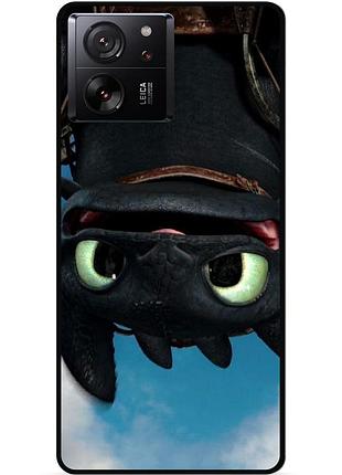 Чехол силиконовый для xiaomi 13t pro с картинкой как приручить дракона dragon