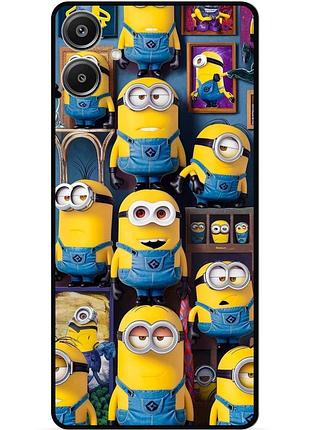 Силиконовый бампер чехол для samsung a05 с картинкой миньоны minion