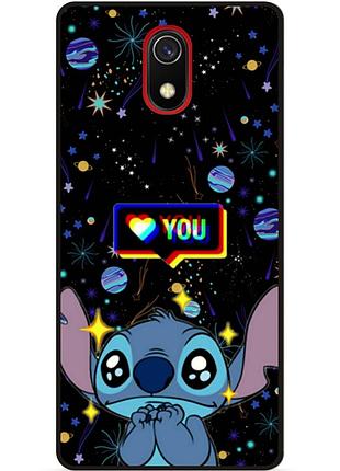 Силиконовый бампер чехол для samsung j6 plus лило и стич stitch