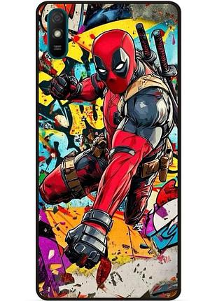 Силіконовий бампер чохол для huawei y5 2019 з малюнком deadpool marvel дэдпул
