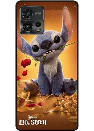 Силіконовий бампер чохол для motorola moto g72 стіч stitch