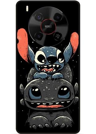 Силіконовий бампер чохол для zte nubia v70 max з малюнком stitch стіч