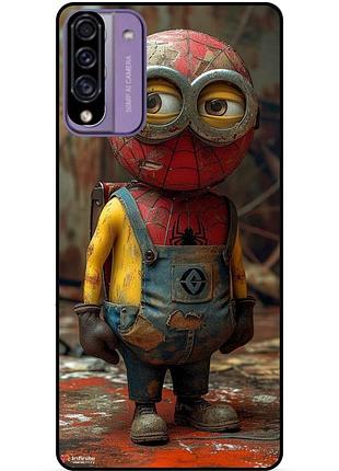 Силіконовий бампер чохол для huawei p smart 2021 з малюнком миньон marvel человек паук