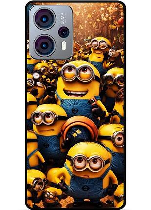 Силіконовий чохол бампер для motorola moto g23 з малюнком міньйони minion