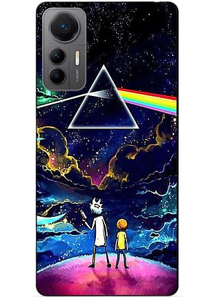 Силиконовый бампер чехол для xiaomi 12 lite с рисунком рик и морти rick and morty