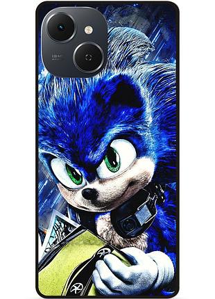 Силіконовий чохол бампер для tecno spark 40c з малюнком соник 2