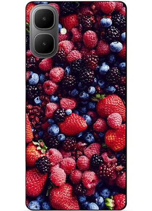 Силіконовий чохол бампер для infinix smart 10 з малюнком ягоди