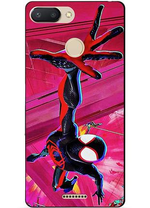 Силіконовий чохол бампер для xiaomi redmi 6 з малюнком spider man людина-павук