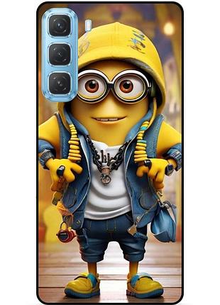 Силіконовий чохол бампер для infinix hot 60i (x6728) з малюнком міньйон боб minion