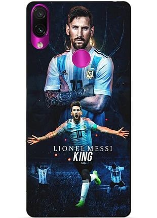 Силіконовий чохол бампер для huawei honor 8x з малюнком messi or мессі
