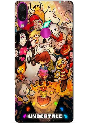 Силиконовый бампер чехол для huawei p smart z с рисунком андертейл undertale
