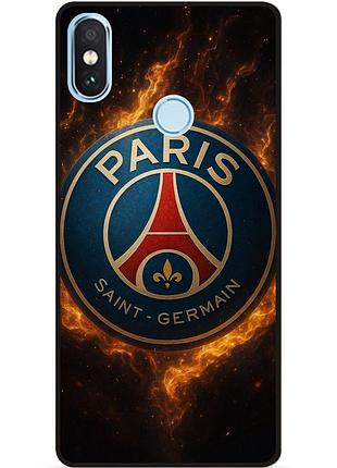 Силіконовий чохол бампер для xiaomi mi 8 з малюнком psg псж