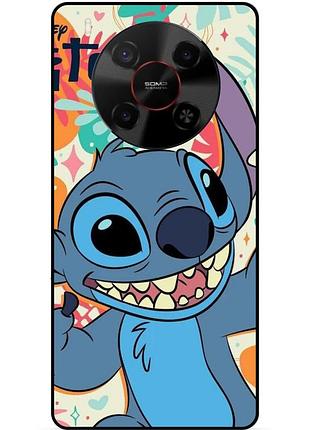 Силиконовый бампер чехол для zte nubia v70 max с рисунком stitch стич
