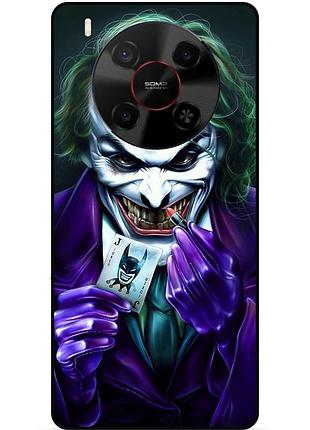 Чехол силиконовый бампер для zte nubia v70 max с рисунком joker джокер