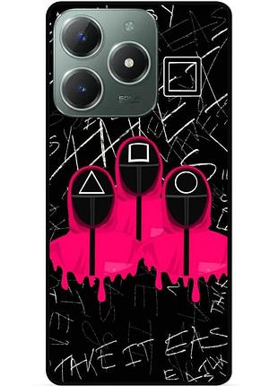 Чехол силиконовый для tecno spark 10 pro игра в кальмара
