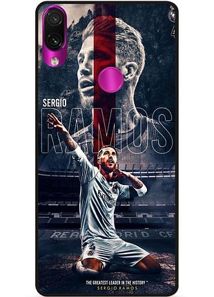 Чехол силиконовый бампер для huawei honor 8a с рисунком sergio ramos серхио рамос