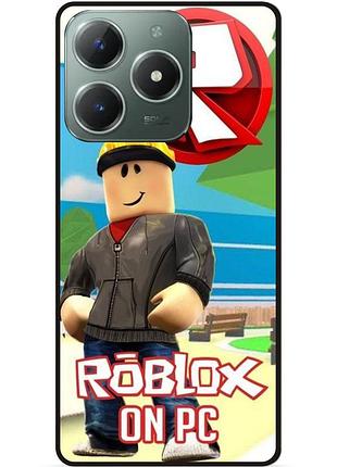 Силіконовий чохол бампер для tecno spark 20 pro з картинкою роблокс roblox