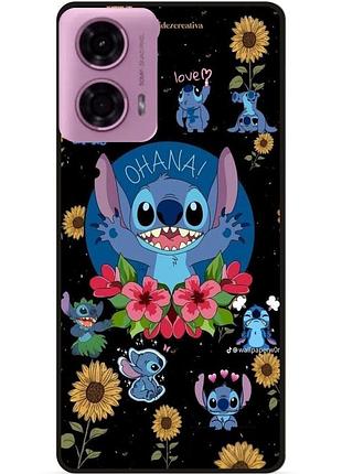 Силиконовый чехол бампер для motorola edge 50 fusion с картинкой стич stitch