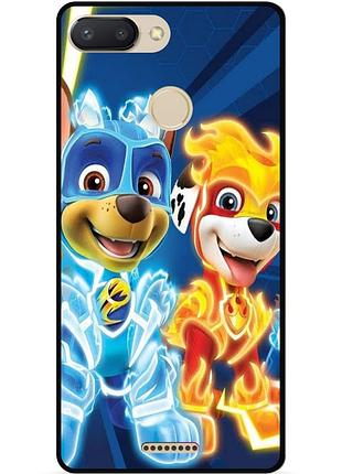 Силиконовый чехол для xiaomi redmi 6 с рисунком щенячий патруль
