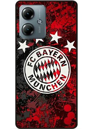 Чехол силиконовый бампер для motorola moto g14 с рисунком bayern бавария мюнхен
