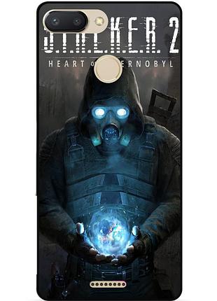Силиконовый чехол бампер для xiaomi redmi 6 с картинкой сталкер stalker