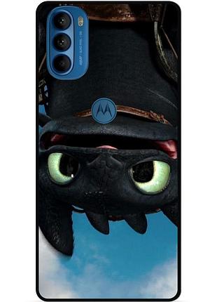 Чехол силиконовый для motorola moto g31 с картинкой как приручить дракона dragon